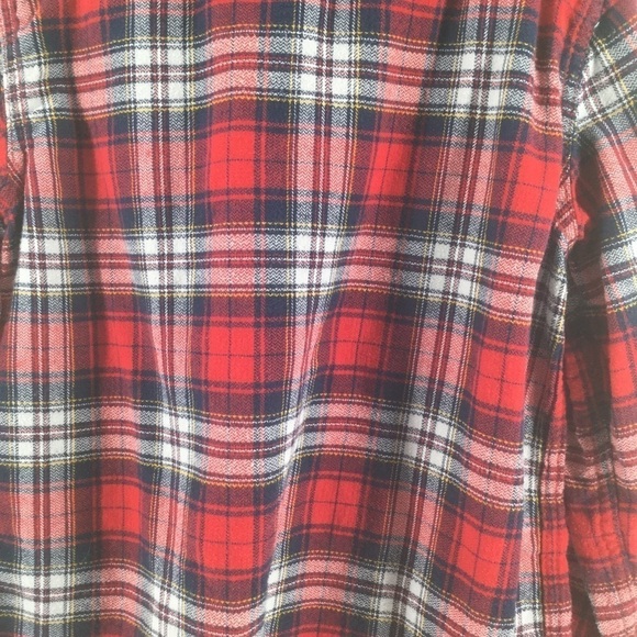 Cherokee boys red/blue/ white/yellow flannel Shirt - Picture 4 of 7